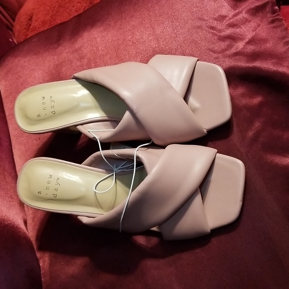 Nwy 6.5 padded 2.7/8 inch sturdy heel front wrap slide sandal extra padd… - Picture 8 of 11